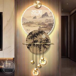 Pintura Decorativa de Entrada China, Paisaje, Decoración Tridimensional de Alta Gama con LED, Pintura Decorativa de Naturaleza Muerta - Product Image 1