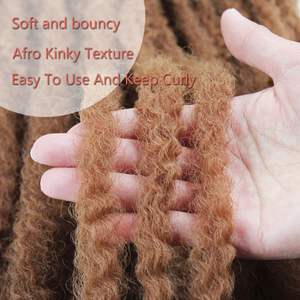 Cheveux Synthétiques Ombrés de 24 Pouces pour Tresses au Crochet Afro Kinky Cuban Twist Marley Bouclés Doux en Vrac pour Extensions de Tresses - Product Image 5