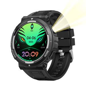 Kt75 1.53 \ "Màn Hình Ngoài Trời Thông Minh Đồng Hồ Cho Nam Giới Và Phụ Nữ IP67 Không Thấm Nước 3ATM & Ánh Sáng Mạnh Mẽ Đèn Pin Cho Thể Thao & Sức Khỏe - Product Image 3