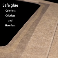 Meilleure vente, boîte en papier ondulé, emballage en papier, grande boîte à gâteaux avec fenêtre transparente