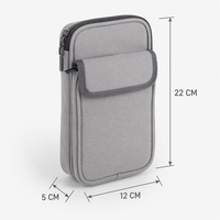 Sac banane Faraday anti-ondes, blocage RFID, prix usine, fabricant OEM, logo personnalisé, sac de taille