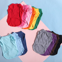 Livraison directe personnalisée, vente en gros, top ventes, t-shirt été de couleur unie pour loisirs, bouledogue français moyen pour animaux de compagnie, chat et chien