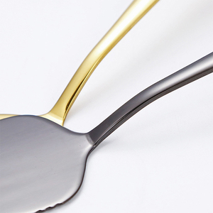 In acciaio inossidabile spatola a triangolo dentato oro <span class=keywords><strong>Pizza</strong></span> e torta utensile da cucina - Product Image 5