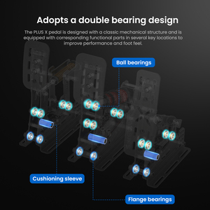 Joystick <span class=keywords><strong>per</strong></span> Simulatore di Corse SIMSONN con Pedali Plusx in Metallo <span class=keywords><strong>per</strong></span> PC, Connessione Cablata - Product Image 6