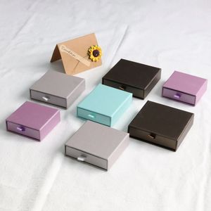 Cardboard Eco Friendly <b>Drawer</b> Sliding Packaging <b>Drawer</b> Gift Box with Custom logo Printing Universal Jewelry Box <b>Small</b> Paper - Product Image 2