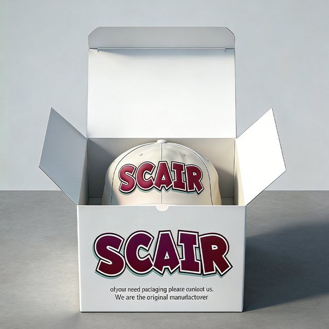 Digital Printing Hat Paperboard Boxes Wholesale High Quality Baseball Cap Hat Transport Box Eco-Friendly Hat Cap Packaging Box