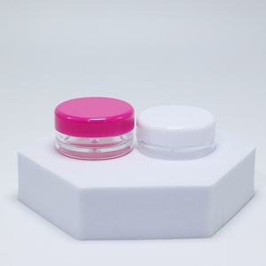 3g 5g <b>Small</b> Round Clear Cream Jar Plastic Pot Box Transparent Cosmetic Sample <b>Container</b> with Lids - Product Image 5