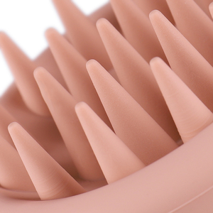 Wholesale Custom Private Logo Hair Shampoo <b>Brush</b> Scalp Care Hair <b>Brush</b> with Soft Silicone Scalp Massager - Product Image 5
