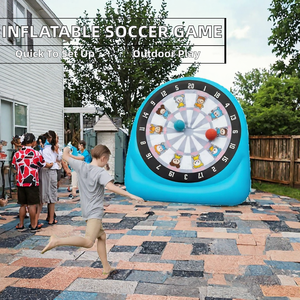 Ceyu - Juego de Dardos Inflables de Fútbol con Bolas de Velcro, Material de PVC, Fácil de Instalar, para Jardín, Fiestas al Aire Libre, Niños - Product Image 2