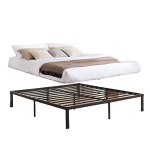 WEKIS Modern Stainless Steel Iron Metal <b>Bed</b> <b>Frame</b> with Storage <b>Queen</b>/King <b>Size</b> Hospital/Hotel Use Durable 10-Year Warranty - Product Image 1