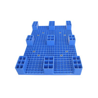 Palet de Plástico para Impresión, Uso en Suelos de HDPE, Reciclable, Apilable, de 4 Entradas, de una Sola Cara, Tipo Liso para Almacén, 1200*800*140, Precio en China