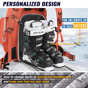 Échantillon gratuit Sac à chaussures de ski personnalisé avec logo Sac à dos léger imperméable Sac à chaussures de ski de voyage pour bottes - Product Image 6