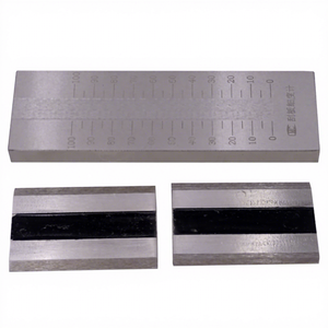 0-150μm Grindometer paslanmaz çelik incelik göstergesi ISO standart tek çift oluk - Product Image 1