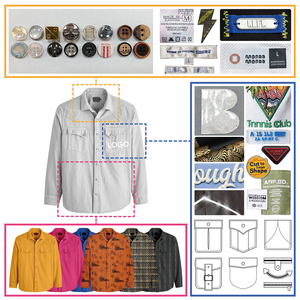 Chemise unisexe décontractée à manches longues en coton biologique et lin, personnalisable - Product Image 6