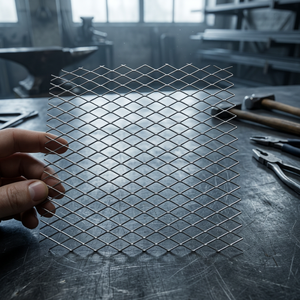 Galvanized Expanded Steel <b>Mesh</b> Roll for Security Fence and Industrial Protection Diamond Shape Galvanized Expanded Metal Sheet - Product Image 1