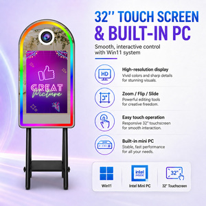 Miroir Magique de Mariage pour Selfie avec Écran Tactile Interactif de 32 Pouces et Impression Instantanée – Cabine Photo Arche Miroir - Product Image 3