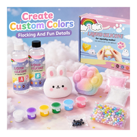 Lot en gros de kits de fabrication de Squishies Taba, moules de moulage d'animaux en gel de caoutchouc super doux, pigments, coupelles de mélange et bâtonnets en bois