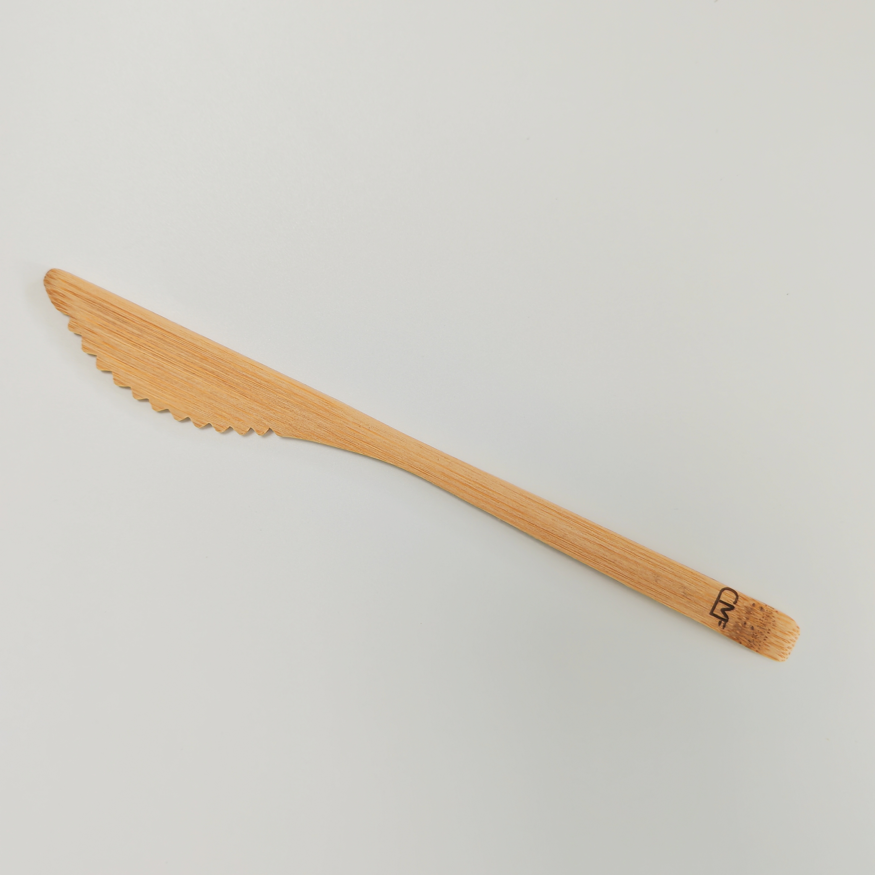 Sample Free 20CM Reusable Bamboo Knives Biodegradable Dinner Knife Compostable Customized logo Utensils for Cake Picnic Party