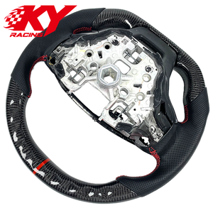 Accesorios Interiores para Automóviles, Volante Deportivo de Cuero con LED y Fibra de Carbono para Ford Explorer XLT ST Line Tremor 2020-2026 - Product Image 3