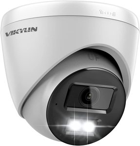 Caméra IP PoE ColorVu 6MP compatible Hik NVR, directement de l'usine, Plug and Play, audio bidirectionnel, rouge et bleu, caméra de sécurité CCTV réseau - Product Image 4