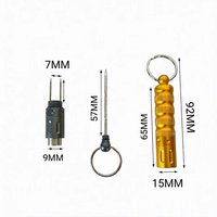 Perforateur de cigares professionnel 3-en-1 en acier inoxydable, accessoire portable pour cigares, ensemble de forets, ouvre-cigares