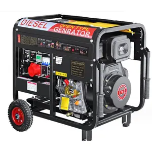 Draagbare Multifunctionele Mini Diesel Benzine Generator 2kw-10kw Stille Generator Alle Koperen Dynamo Marine Dieselmotor