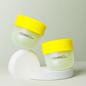 Mỹ phẩm chăm sóc da bao bì màu xanh lá cây màu xanh tím hồng Pet nhựa cơ thể bơ chứa kem Jar 200ml - Product Image 2