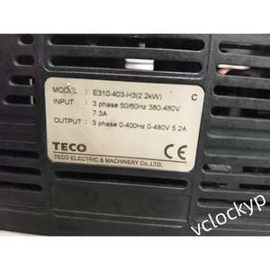 E310-403-H3 TECO 1P 2.2kw/380V ยอมรับการตอบโต้ถูกนำมาใช้ - Product Image 4