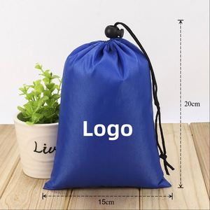 Portable Waterproof Nylon Drawstring Backpack Polyester <b>Storage</b> Pocket Oxford Cloth Single <b>Draw</b> Closure Dustproof for Jump Rope - Product Image 3