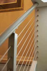 Sistema de barandilla de cable de acero inoxidable ajustable para Parque de patio de cubierta exterior-Balaustrada montada en el suelo resistente al óxido/agua - Product Image 3