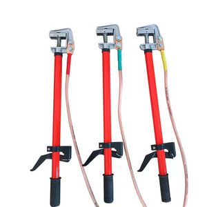 Alambre de seguridad de tierra de alto voltaje Abrazadera de cobre telescópica Varilla de puesta a tierra con alambre de cobre de 50mm - Product Image 6