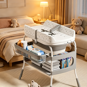 Due in uno multifunzionale <span class=keywords><strong>pieghevole</strong></span> tavolo per la cura del bambino <span class=keywords><strong>neonato</strong></span> cambio pannolino e massaggio Touch per prodotti da bagno - Product Image 1
