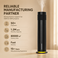 Diffuseur d'arômes électrique sans eau à nébulisation avec contrôle, rechargeable, pour la maison, l'hôtel et l'usage domestique