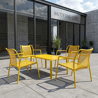 Hesheng Chaise d'extérieur basse personnalisée en alliage d'aluminium étanche avec trou, design unique, pour jardin