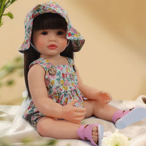 Nuevas muñecas realistas de princesa reborn para niñas, muñecas de silicona de cuerpo completo de 22 pulgadas, ropa de muñeca de silicona suave para niños y mujeres para adopción - Product Image 4