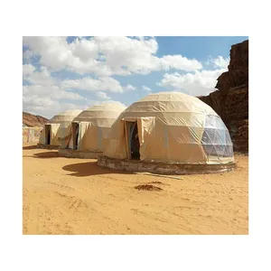 2019 venta de fábrica de lujo Glamping PVC Eco domo geodésica Hotel tienda en el desierto