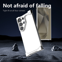 Étui de téléphone portable en aluminium 2025 pour S23 Ultra avec protection de l'appareil photo, dissipation de la chaleur, antichoc, design luxueux, 6 couleurs