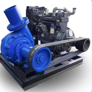 Ensemble de pompe à eau en fonte pour moteur diesel, triphasé, pour irrigation industrielle, drainage, construction, usage agricole, structure mobile - Product Image 4