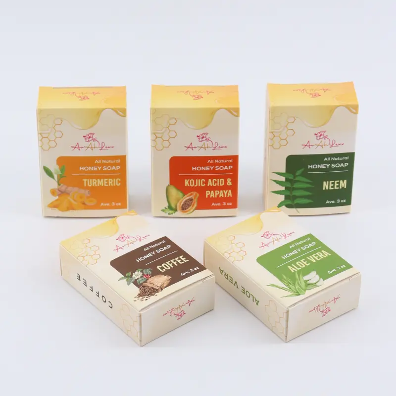 OEM Custom Folding Cartons Paper Packaging Boxes For Soap Bar Eco Friendly Soap Bar Packaging Box
