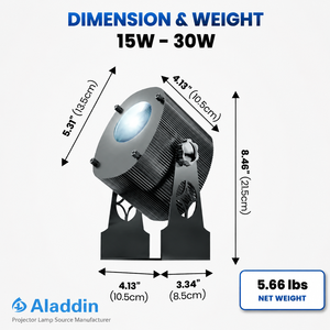 ไฟโปรเจคเตอร์ลายท้องฟ้า LED, ให้คะแนน IP65ตกแต่งด้วยเลเซอร์กลางแจ้งสำหรับสวนสวนดวงจันทร์หิ่งห้อย E27เอฟเฟกต์แสงไฟ - Product Image 3