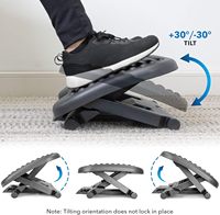 Repose-pieds ergonomique sous le bureau avec 3 niveaux de hauteur