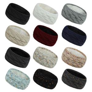 Factory Fashion Colorful Dots Knitting Turban Women Winter Warm Elastic Cable Knitted <strong>Headband</strong> - Product Image 2