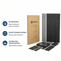 Casier en acier à 3 portes, casier de rangement en métal pour salle de sport, école, employés, avec ventilation, verrouillable, fabrication OEM