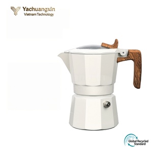 Cafetera italiana de doble válvula para camping al aire libre, práctica cafetera para preparar café, olla de aluminio para hervir agua - Product Image 4