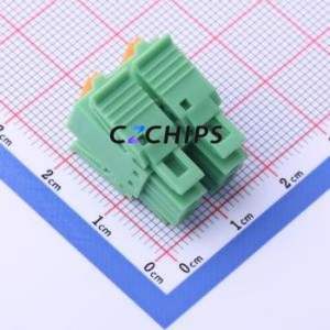 KF2EDGKNHG-3.5-2*2P Plug-in Terminal Block P=3.5mm Connector Male Plug 2x2P 3.5mm Green - Product Image 2