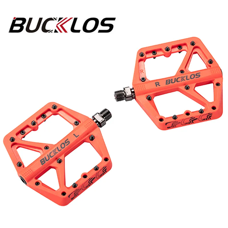 BUCKLOS Dichtung lager Fahrrad pedal Rutsch feste ultraleichte Nylon MTB Pedale Staub dichte flache Plattform Bmx Pedale Fahrrad teil