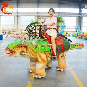 Dinosaur game prehistoric planet amusement park playground kids rides coin operated walking dinosaur for sale