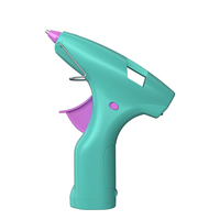 Pistola de pegamento termofusible inalámbrica de 10W y 6V con batería de litio AA, para barras de pegamento de 1 pulgada de diámetro, temperatura única, China