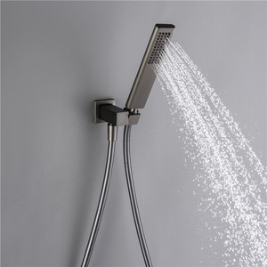 Sistema <span class=keywords><strong>Doccia</strong></span> Grigio Canna di Fucile con Soffione a Pioggia e Valvola Nascosta - Product Image 3