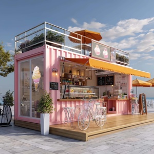 Maison préfabriquée moderne <span class=keywords><strong>de</strong></span> luxe en acier léger, personnalisée, à énergie solaire, en forme <span class=keywords><strong>de</strong></span> pomme, portable - Product Image 2